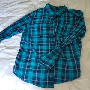 Plaid button down
